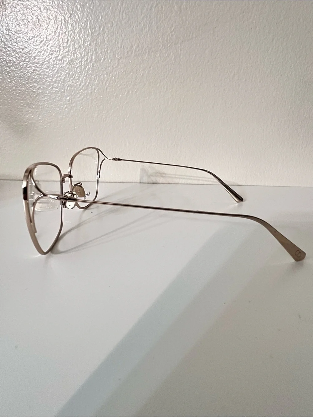 Dior Women's Gold-Tone Metal Frame Optical Glasses
